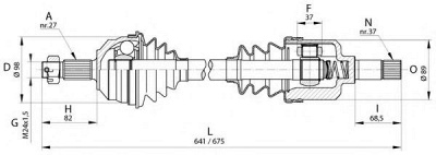 OPEN PARTS drs605000 -  Приводной вал